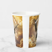 ドラゴンハッピーバースデー名モノグラムファンタジー 紙コップ (左)