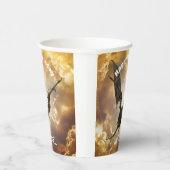 ドラゴンハッピーバースデー名モノグラムファンタジー 紙コップ (右)