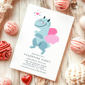 ドラゴンハートかわいいバレンタインパーティー 招待状