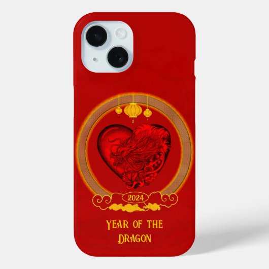 ドラゴンハート、辰年 Case-Mate iPhoneケース (裏面)