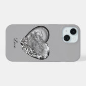 ドラゴンハート iPhone 15ケース (裏面横)