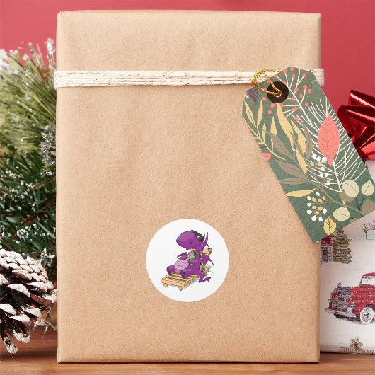 ドラゴンバケーションステッカー ラウンドシール