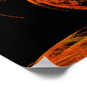 ドラゴンバトルフラクタルアート ポスター (角)