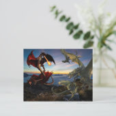 ドラゴンバトルレッドvsグリーンファイトファンタジー ポストカード (スタンド正面)