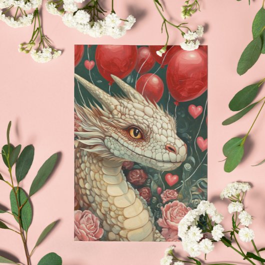 ドラゴンバレンタインの風船 カード