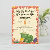 ドラゴンバースデーパーティーの招待状 招待状 (スタンド正面)