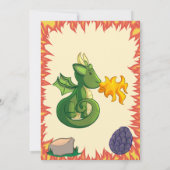 ドラゴンバースデーパーティーの招待状 招待状 (裏面)