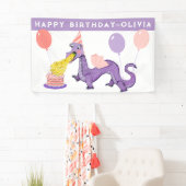 ドラゴンバースデーパーティーデコレーション 横断幕 (インサイチュ)