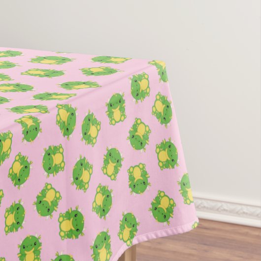 ドラゴンバースデーパーティーピンク テーブルクロス (インサイチュ)
