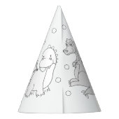 ドラゴンバースデーパーティー – カラーオアズパーティーハット パーティーハット (裏面)