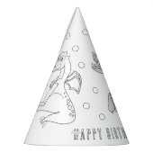 ドラゴンバースデーパーティー – カラーオアズパーティーハット パーティーハット (左)