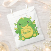 ドラゴンバースデーパーティー フェイバーバッグ (クリップ留めされた状態)