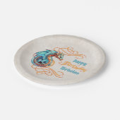 ドラゴンバースデーパーティー ペーパープレート (アングル)