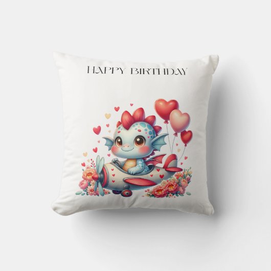 ドラゴンパイロットの誕生日 クッション (正面)