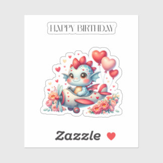ドラゴンパイロットの誕生日 シール