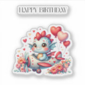 ドラゴンパイロットの誕生日 シール (正面)