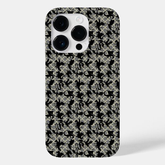 ドラゴンパターン01.wx4x4.blueグレーBG Case-Mate iPhoneケース (裏面)