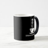 ドラゴンパワーカスタマイズおもしろい可能ブラック モーフィングマグカップ (正面右)