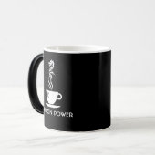 ドラゴンパワーカスタマイズおもしろい可能ブラック モーフィングマグカップ (正面左)