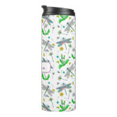 ドラゴンパーソナライズされたハエとタンポポ タンブラー (回転右)