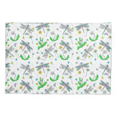 ドラゴンパーソナライズされたハエとタンポポ 枕カバー (裏面)