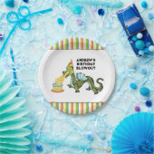 ドラゴンパーソナライズされたバースデーパーティー ペーパープレート (パーティー)