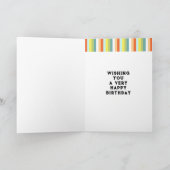 ドラゴンパーソナライズされた誕生日 カード (内部)