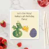 ドラゴンパーティーパーソナライズされたナプキンス スタンダードランチョンナプキン (インサイチュ)