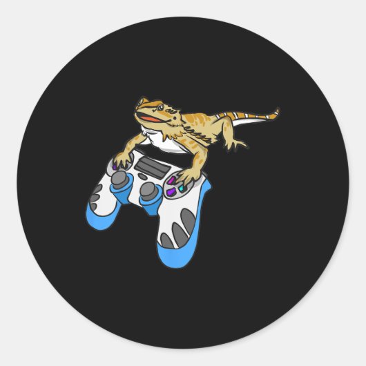 ドラゴンヒゲ竜トカゲ ラウンドシール (正面)