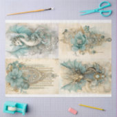 ドラゴンビクトリアンシリーズデザイン1 薄葉紙 (クラフト)