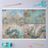 ドラゴンビクトリアンシリーズデザイン7 薄葉紙 (クラフト)