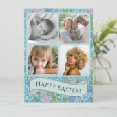 ドラゴンビクトリアンハエの庭ミュート写真イースター カード (スタンド正面)