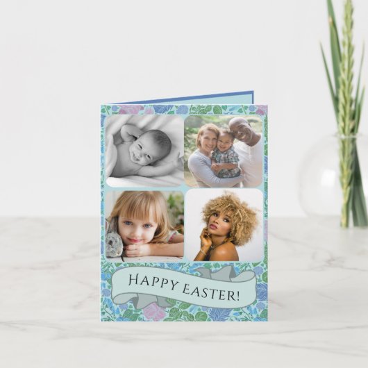 ドラゴンビクトリアンハエの庭ミュート写真イースター シーズンカード (正面)