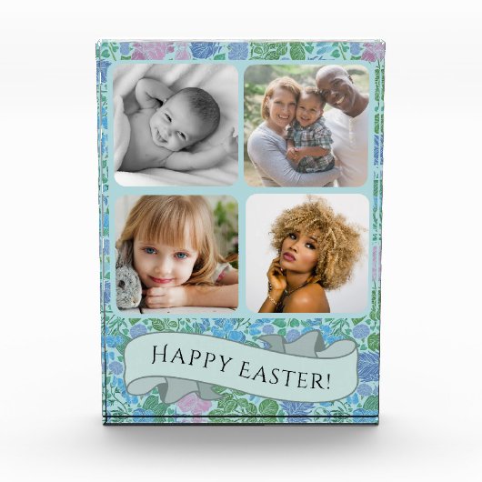 ドラゴンビクトリアンハエの庭ミュート写真イースター フォトブロック (正面)