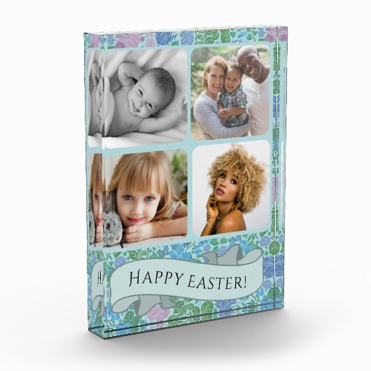 ドラゴンビクトリアンハエの庭ミュート写真イースター フォトブロック (左)