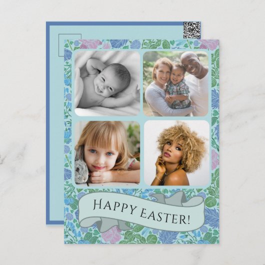 ドラゴンビクトリアンハエの庭ミュート写真イースター ポストカード (正面/裏面)