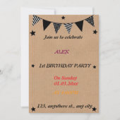 ドラゴンフお洒落ェ誕生日招待状 招待状 (正面)