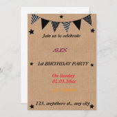 ドラゴンフお洒落ェ誕生日招待状 招待状 (正面/裏面)