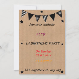 ドラゴンフお洒落ェ誕生日招待状 招待状