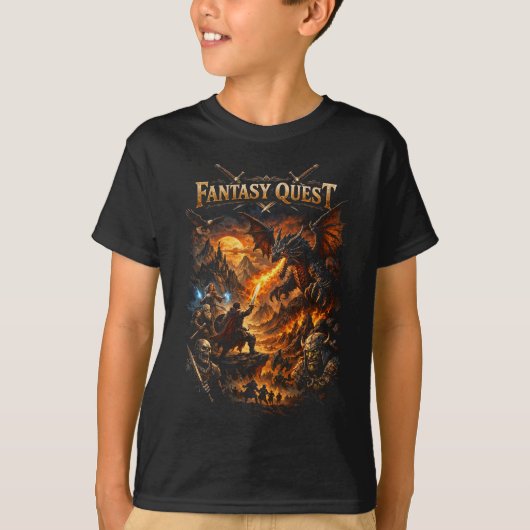 ドラゴンファイアクエスト Tシャツ (正面)