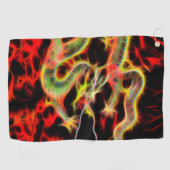 ドラゴンファイアデコア ゴルフタオル (横)