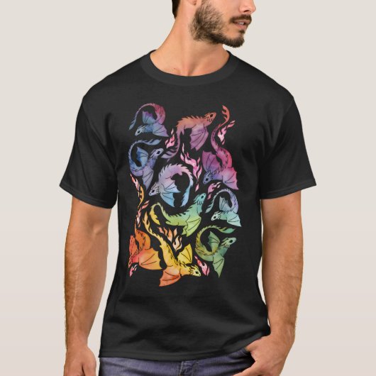ドラゴンファイアーダークレインボー Tシャツ (正面)