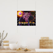 ドラゴンファイア – ファンタジーアート ポスター (キッチン)