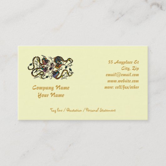 ドラゴンファイターファイティングドラゴン 名刺 (正面)