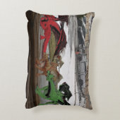 ドラゴンファミリーアクセント枕 アクセントクッション (裏面(縦))