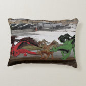 ドラゴンファミリーアクセント枕 アクセントクッション (裏面)