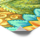 ドラゴンファミリー次世代お洒落ファンタジー ポスター (角)