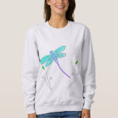 ドラゴンファンキーフライ抽象芸術アートへ衣服 スウェットシャツ (正面)