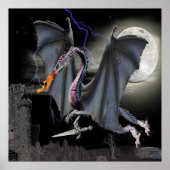 ドラゴンファンタジーアートポスター ポスター (正面)