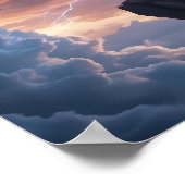 ドラゴンファンタジークリフ稲妻ポスター ポスター (角)